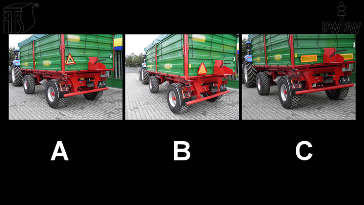Jak powinien być oznakowany zespół pojazdów składający się z ciągnika rolniczego i przyczepy?