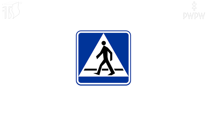 Czy zbliżając się do miejsca oznaczonego tym znakiem powinieneś zmniejszyć prędkość tak, aby nie narazić na niebezpieczeństwo pieszych wchodzących na te miejsca?